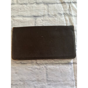 English Morocco Men's Vintage Brown Leather Wallet